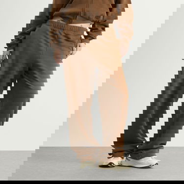 Спортни панталони SKIMS Cotton Fleece Classic Straight Leg Pant Кафяво | ST-PNT-8385W-BSN, 2