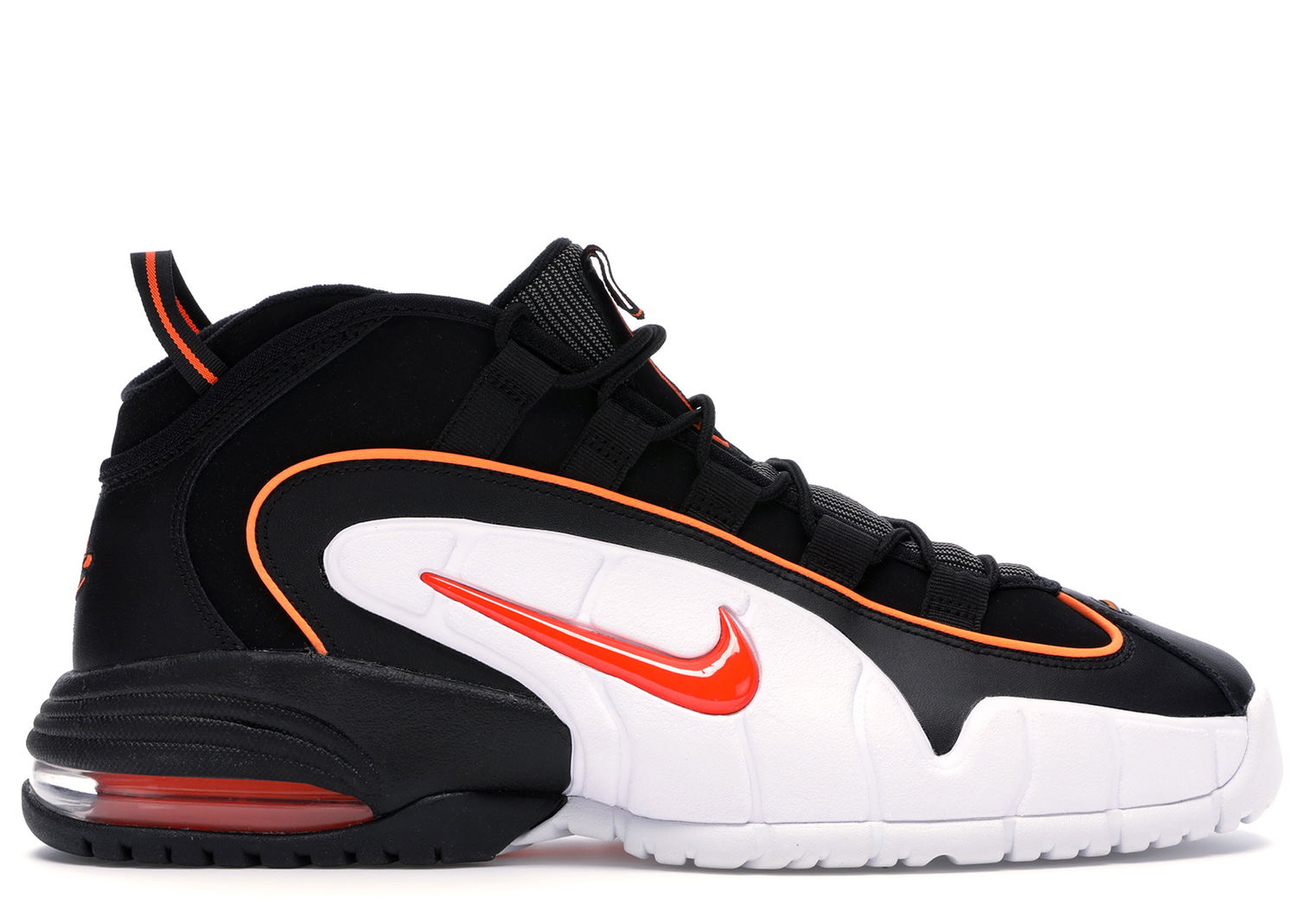 Кецове и обувки Nike Air Max Penny Black Total Orange Черно | 685153-002, 0