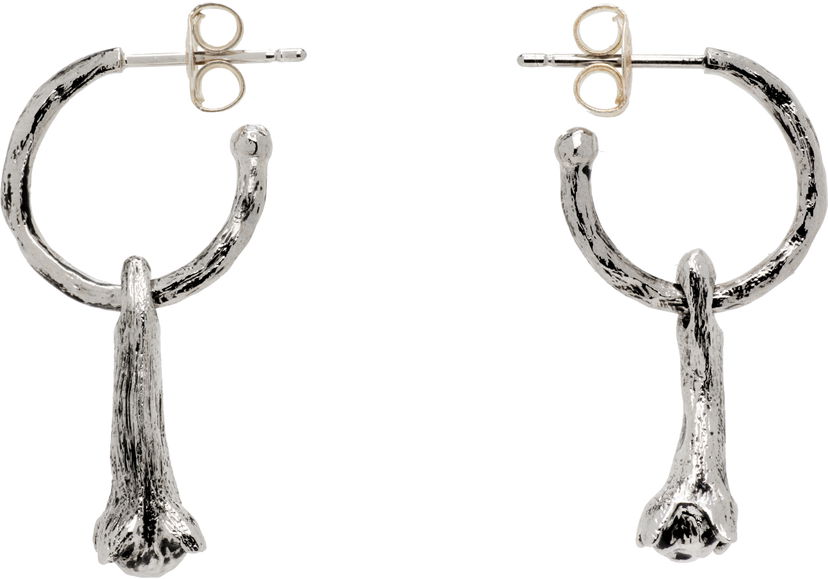 Обеци LEMAIRE Lemaire Silver Clove Drop Earrings Металик | JW0131 LO036