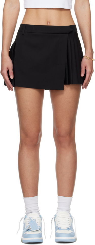 Пола Off-White Off-White Savana Pleated Miniskirt Черно | OWCU014S25FAB0011000, 0