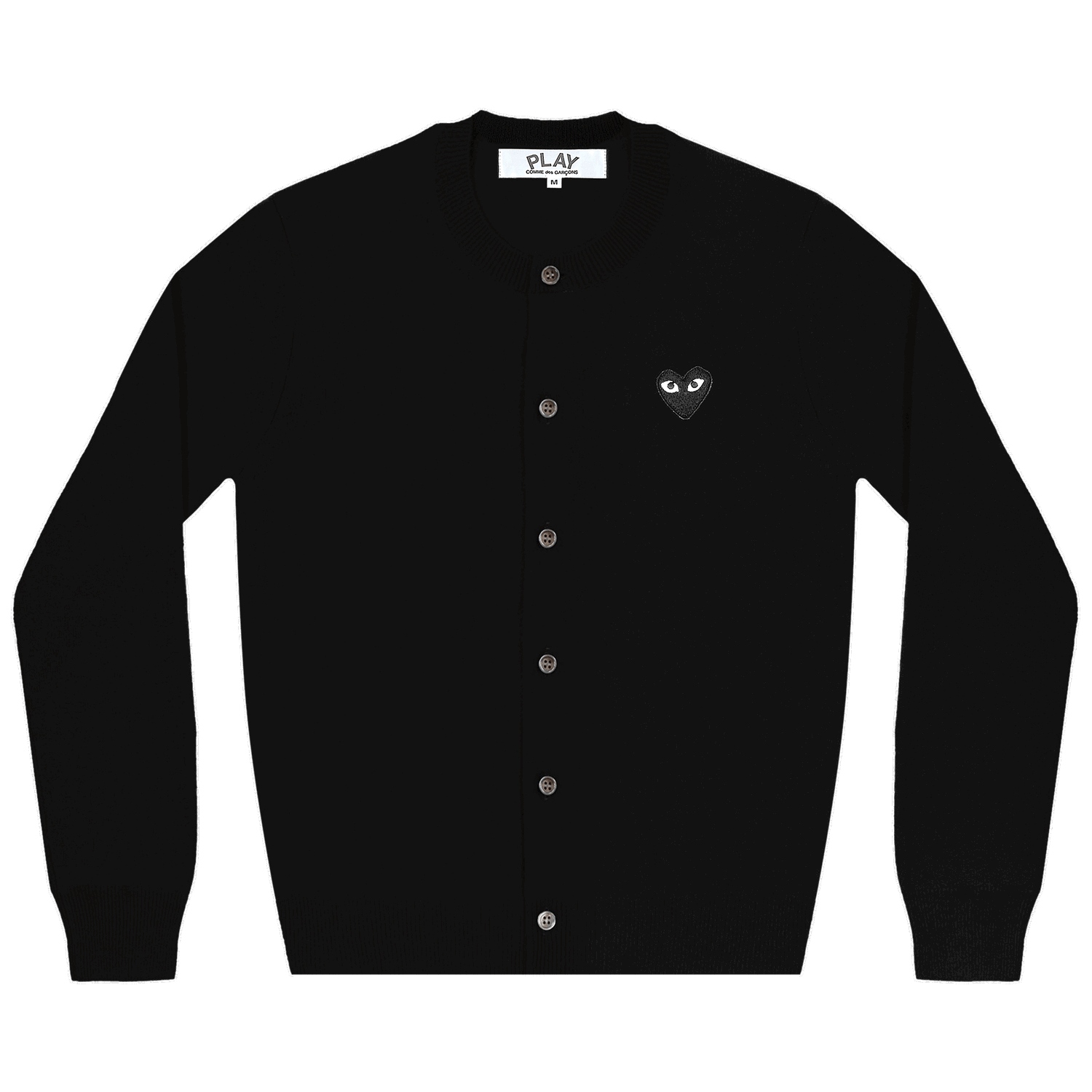 Пуловер Comme des Garçons PLAY Heart Cardigan Черно | AZ N023 051 1, 0