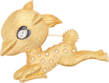 Значка Valentino Valentino Leaping Fawn Brooch Металик | 6Y0J0T63TFZCQG, 0