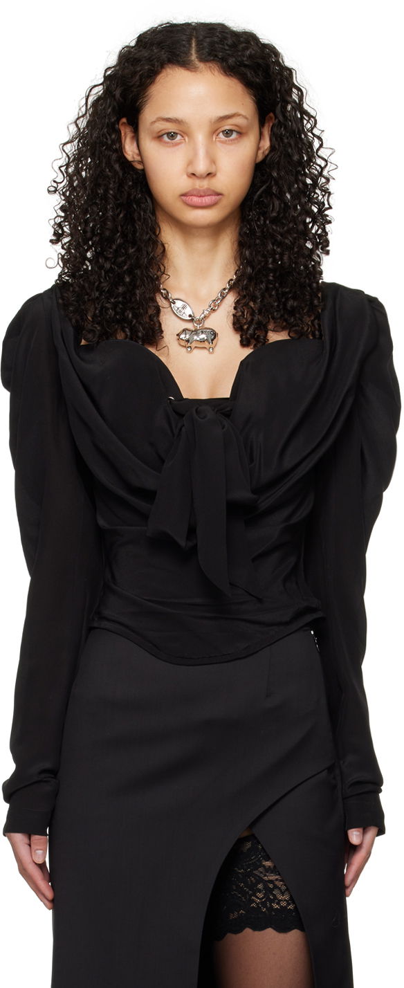 Риза Vivienne Westwood Iwona Blouse Черно | 1503003P-W00AK-, 0