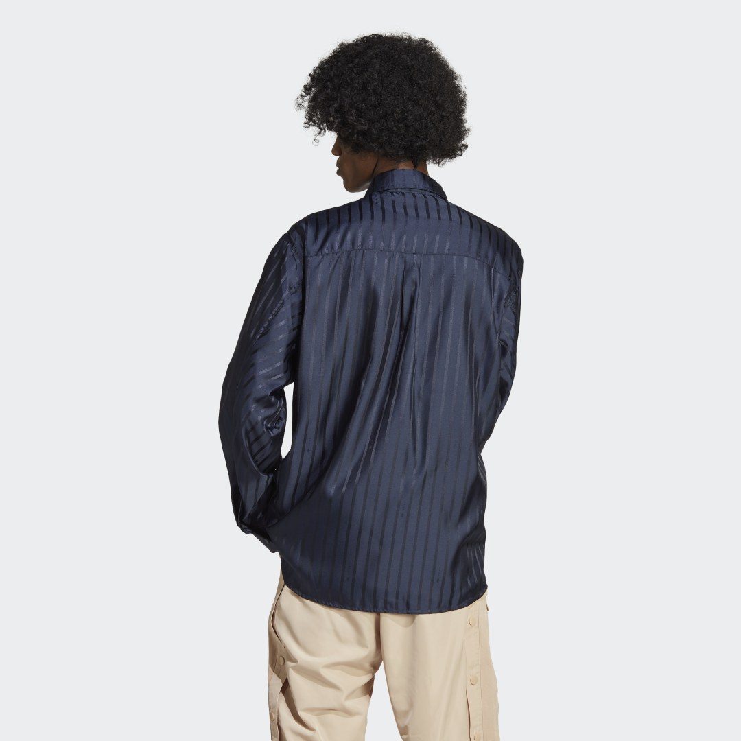 Риза adidas Originals RIFTA City Boy Oversized Shirt Тъмно синьо | IC8406, 1