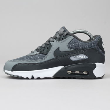 Кецове и обувки Nike Air Max 90 SE Leather GS Сиво | 859560-001, 0