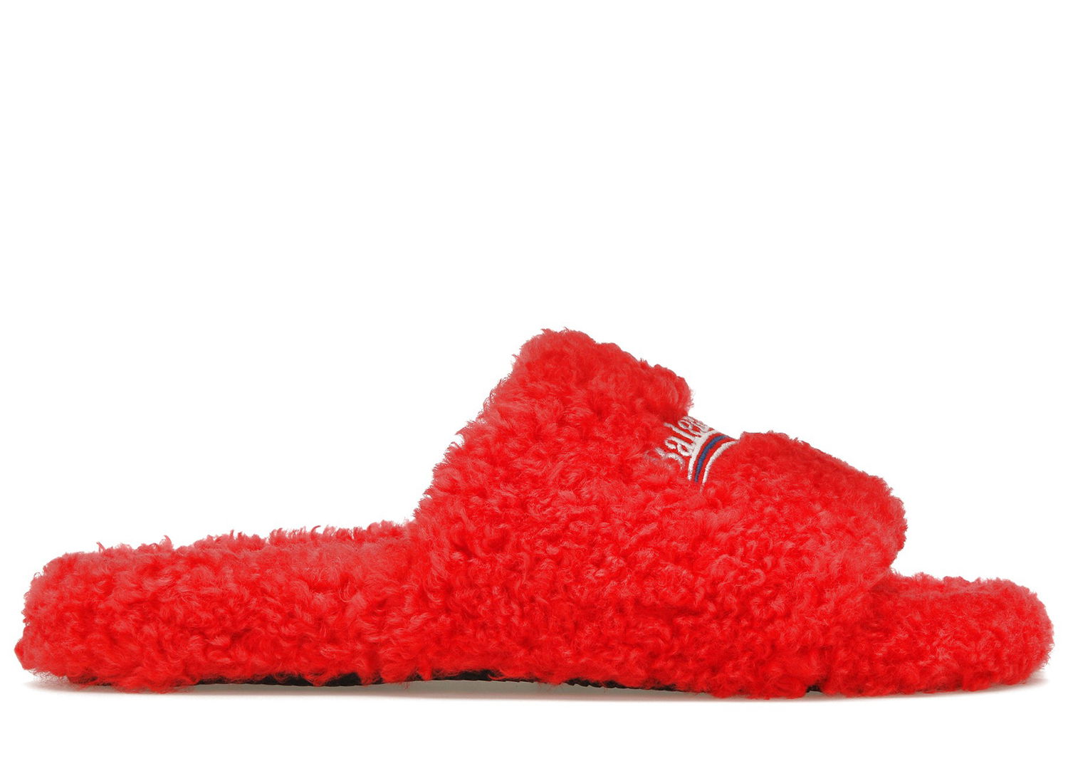 Кецове и обувки Balenciaga Furry Slide Red Червено | 654747W2DO16596, 0