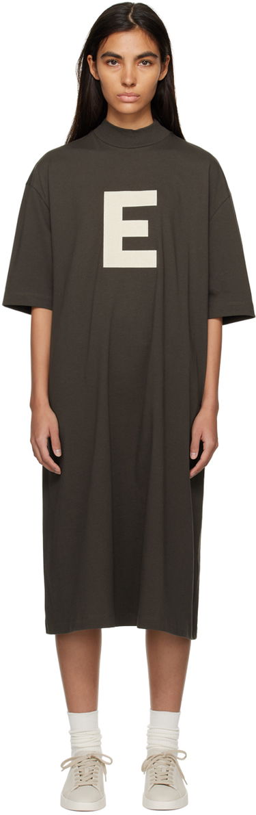 Pокля Fear of God Fear of God ESSENTIALS Short Sleeve Midi Dress Зелено | 125BT225040FW, 0