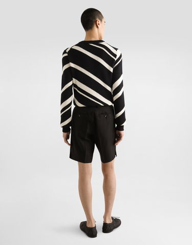 Пуловер Dolce & Gabbana Dolce & Gabbana Striped Cotton Knit Cardigan Черно | GXVB1TJFMMSN0004, 2