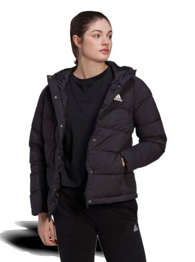 Пухо яке adidas Originals Helionic Hooded Down Jacket Черно | HG8747