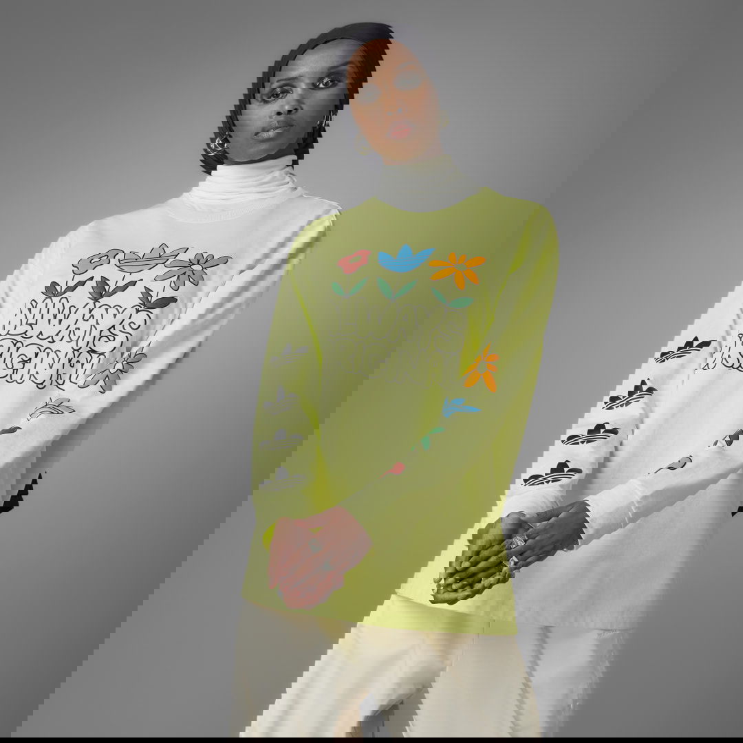 Тениска adidas Originals Always Original Graphic Tee Жълто | HC5428, 0