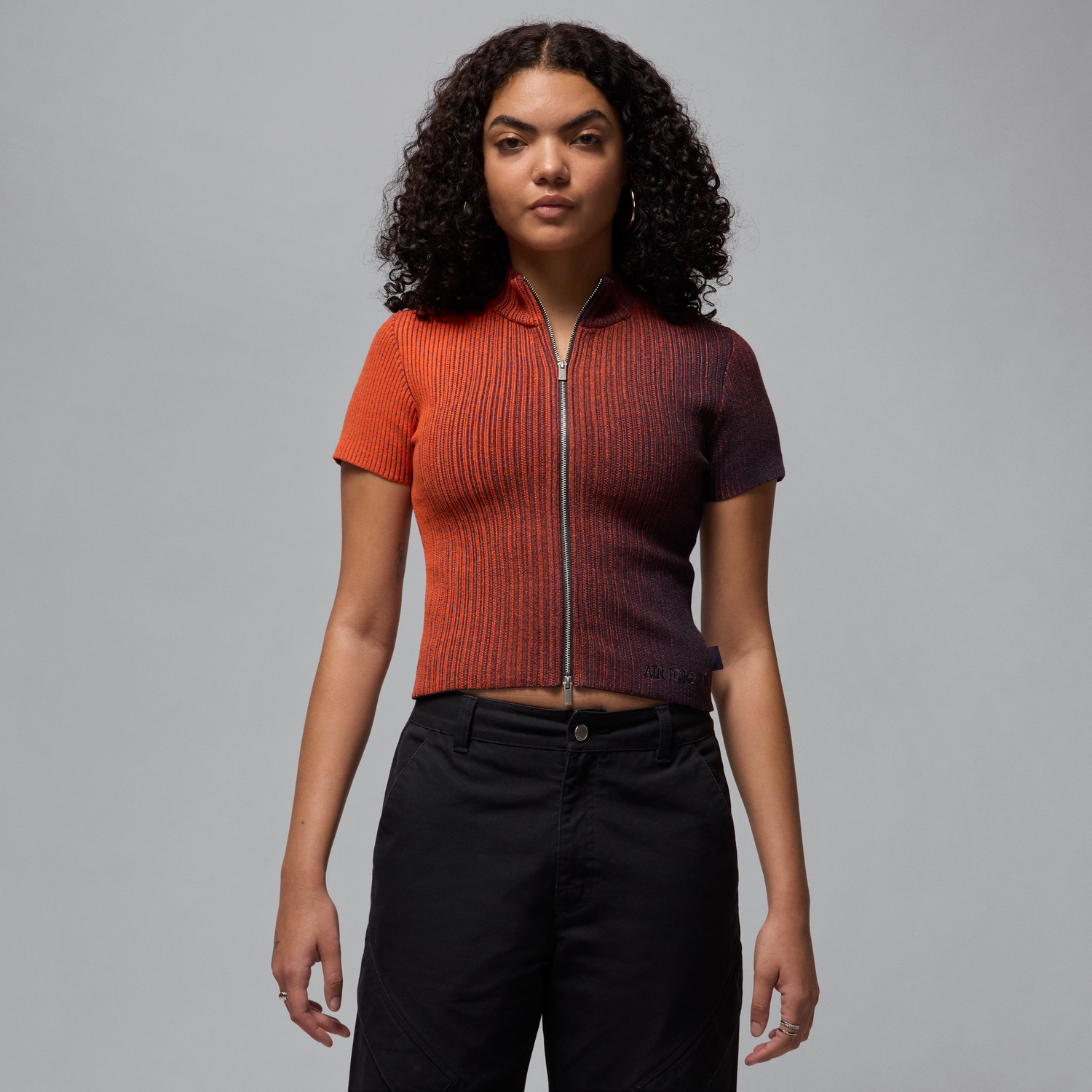 Пуловер Jordan Air Jordan Knitted Zip-Up Top Оранжево
 | HF9438-540, 0