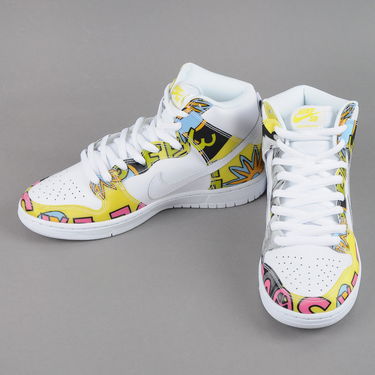 Кецове и обувки Nike SB Dunk High Premium DLS QS Бяло | 748751-177, 2