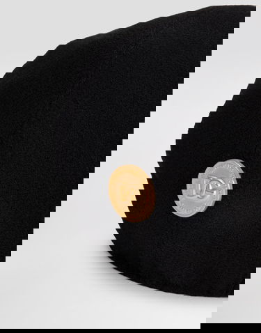 Шапка с козирка Dolce & Gabbana Dolce & Gabbana Wool Crepe Cap With DG Coin Черно | FH665AGDDDNN0000, 3