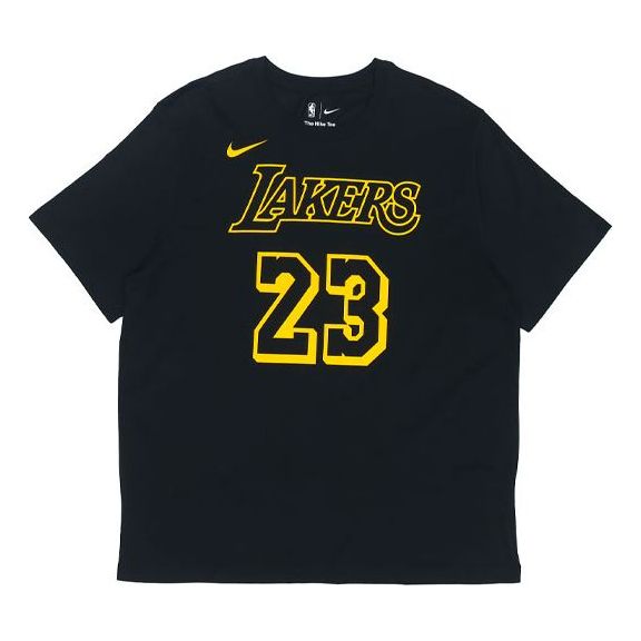 Фланелка Nike Los Angeles Lakers LeBron James #23 Breathable T-Shirt Черно | AA2591-022, 0