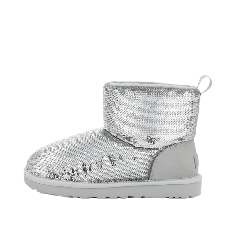 Кецове и обувки UGG Classic Mini Boot Mirror Ball "Silver" W Сиво | 1151291-SLVR