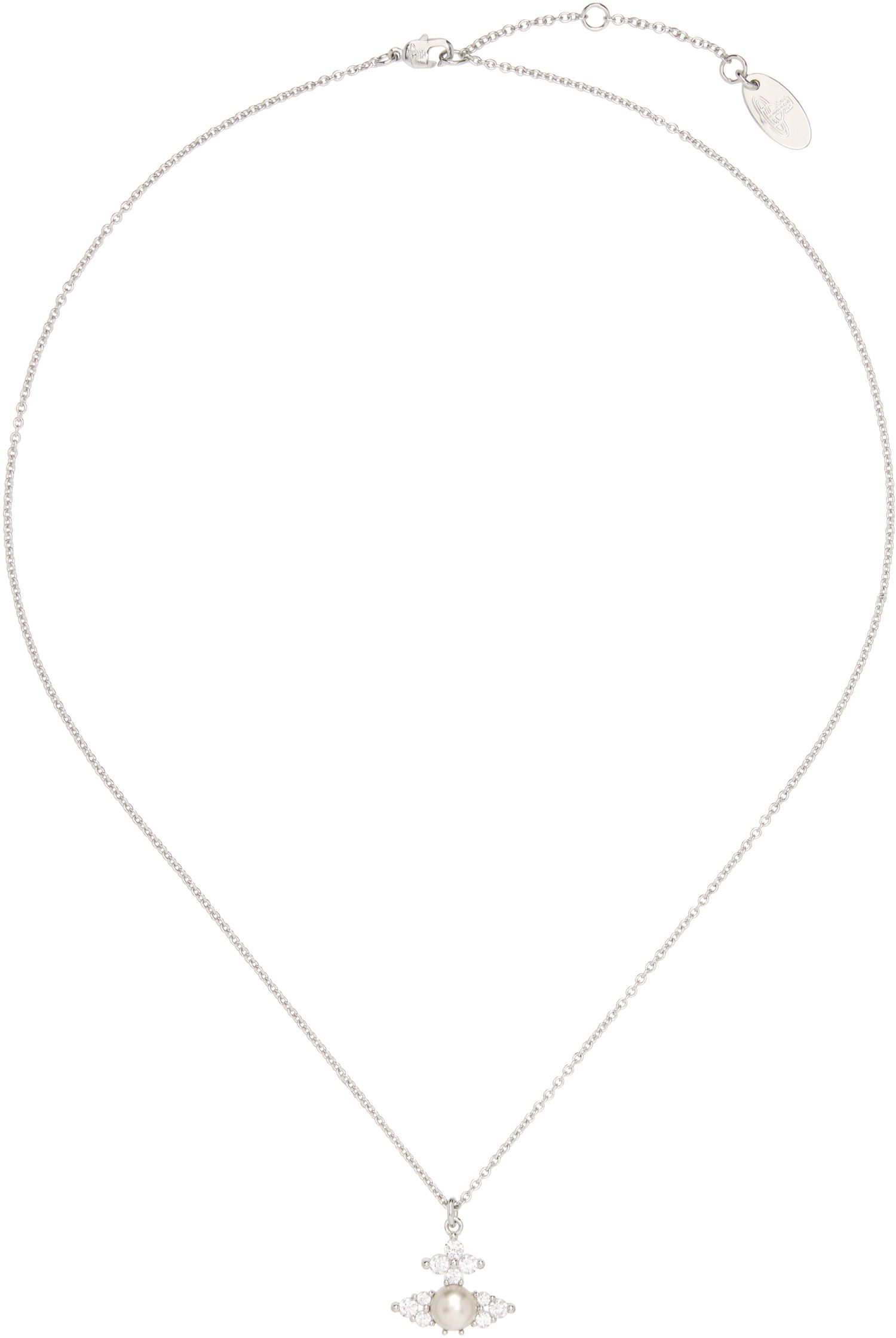 Колие Vivienne Westwood Pendant Necklace With Crystals Металик | 630203EP-02P373-, 0