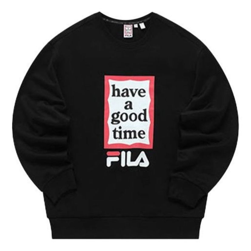 Суитчър FILA Have a good time Collaboration Sweatshirt Черно | F11U149204F-BK