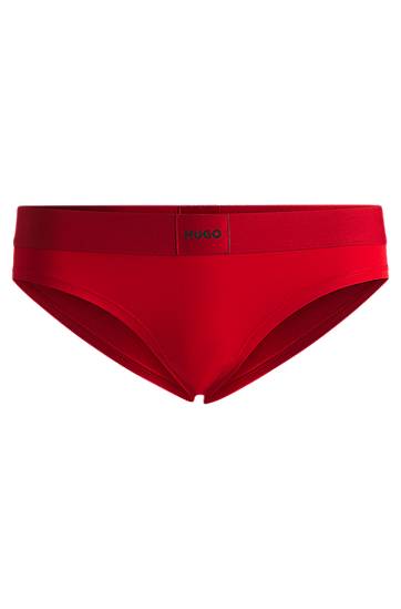 гащички BOSS HUGO Stretch-Cotton Briefs Червено | 50515335