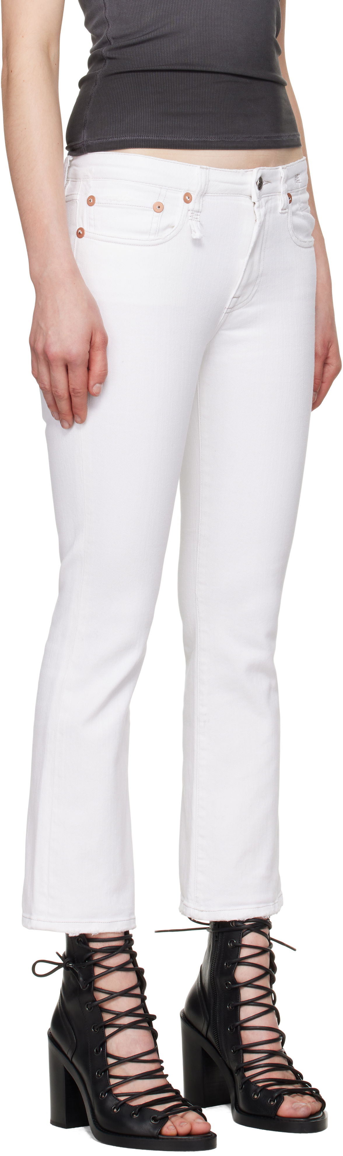 Дънки R13 R13 Kick Fit Jeans Бяло | R13W0009-895A, 1