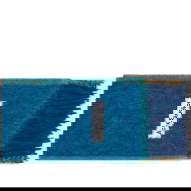 Шал Acne Studios Vally Solid Scarf "Turquoise Blue" Тъмно синьо | CA0290-AAP, 0