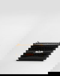 Dolce & Gabbana Marlene City Mini Polished Alligator Shoulder Bag