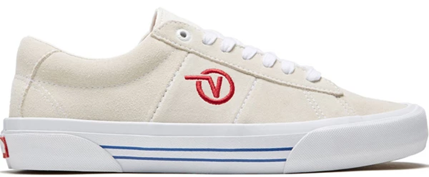 Кецове и обувки Vans Saddle Sid Pro Marshmallow Racing Red Бяло | VN0A4BTBOXS, 0