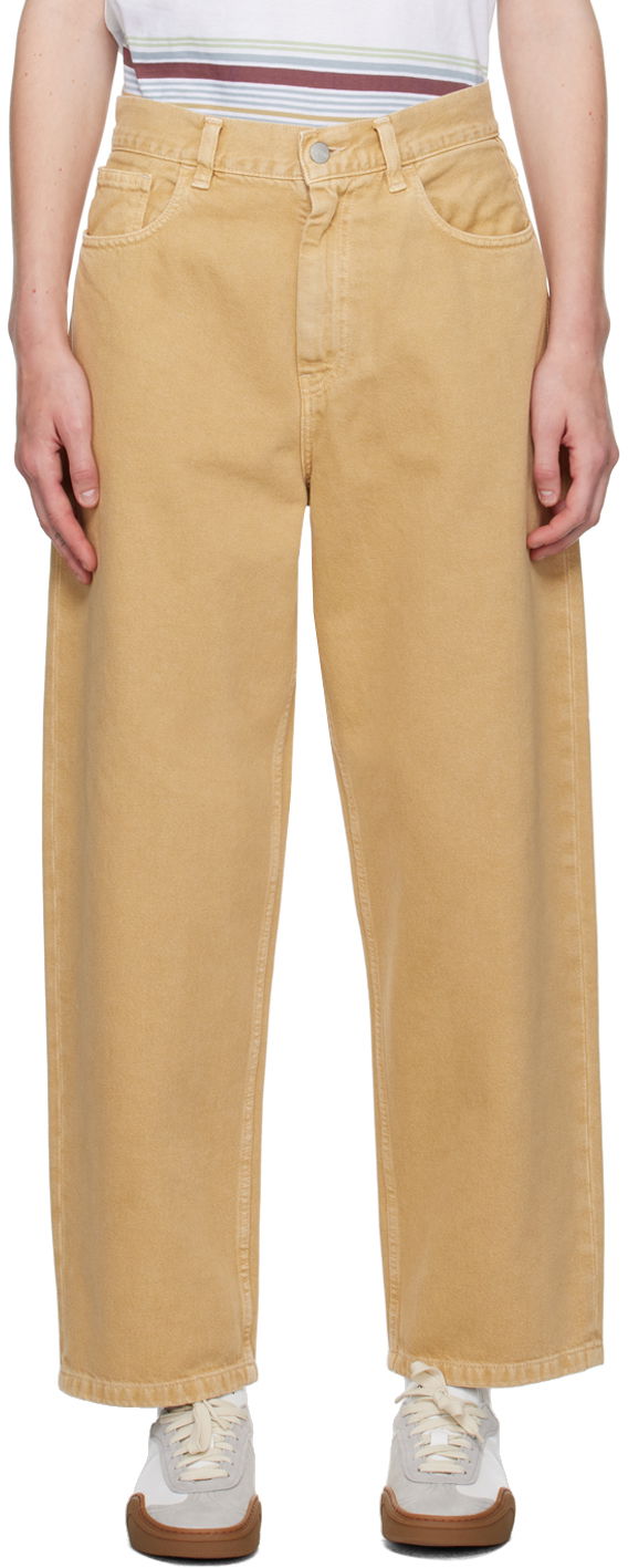 Дънки Carhartt WIP Relaxed Fit Jeans Бежово | I033746 1YH4J, 0