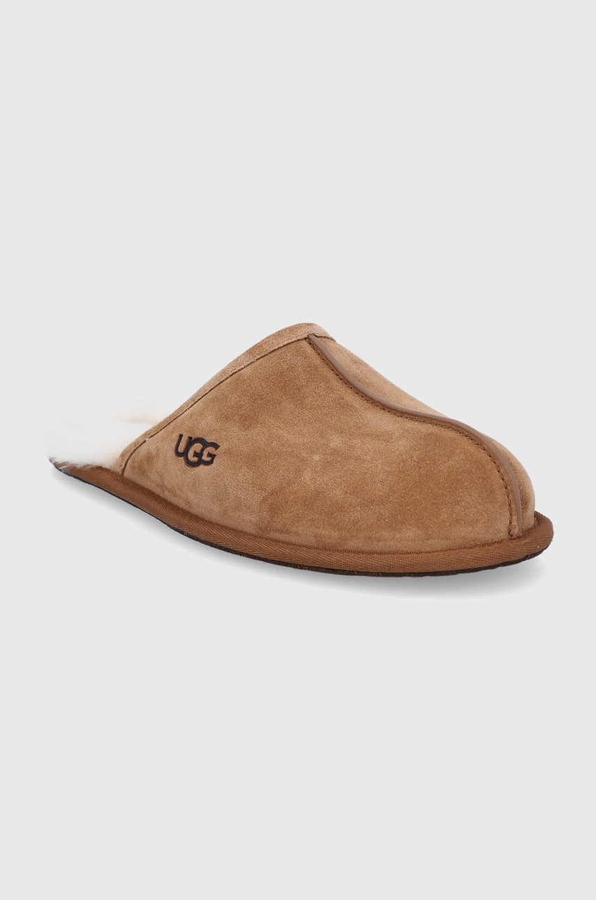 Кецове и обувки UGG UGG Scuff Fleece Lined Slippers Кафяво | 1101111-CHE, 1