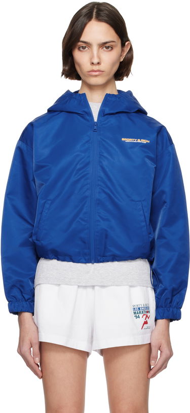 Ветровка Sporty & Rich Sporty & Rich Bold Health Nylon Windbreaker Jacket Синьо | JA017622324BL67, 0