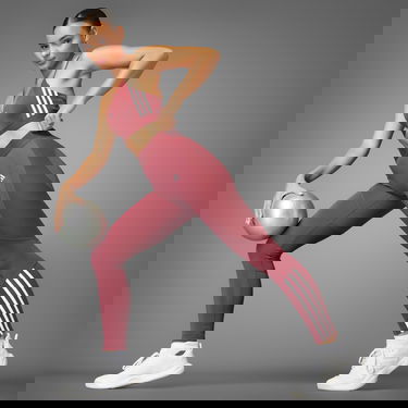Клинове adidas Performance Hyperglam Full-Length Tights Червено | JE8821, 0