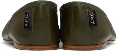 Облекло A.P.C. A.P.C. Swan Ballerina Flats Зелено | PXBVQ-F53295, 1