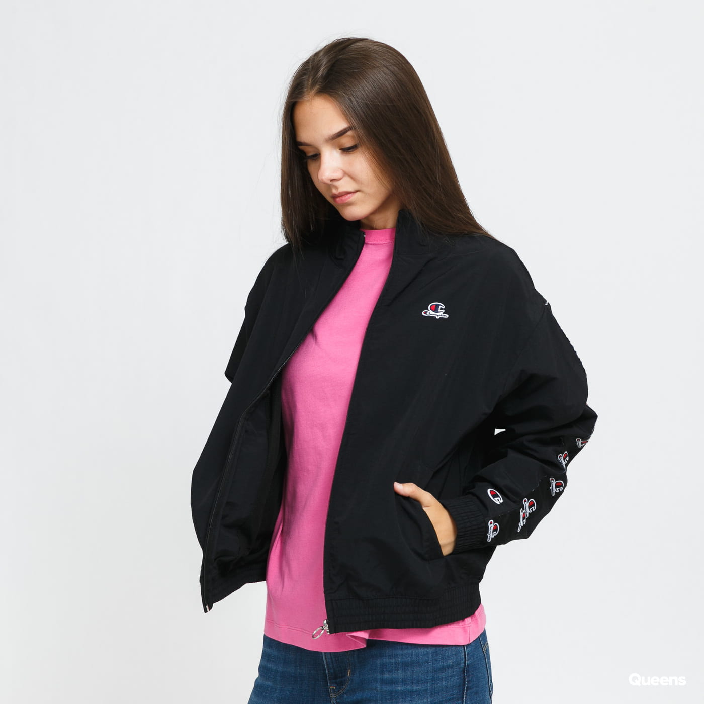 Ветровка Champion Full Zip Top Черно | 114562 KK001, 0
