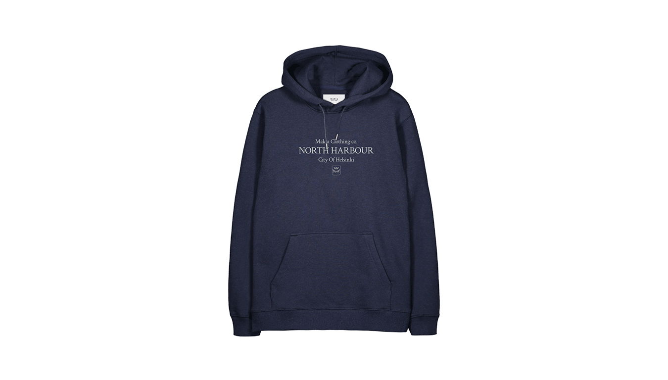 Суитчър Makia District Hooded Sweatshit Тъмно синьо | M40066_674, 0