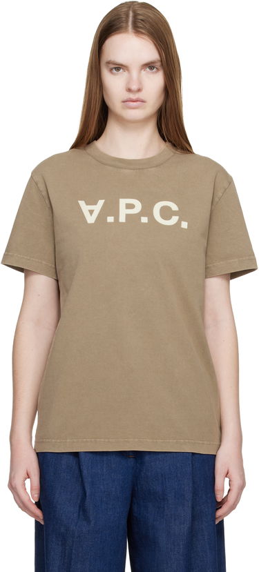 Тениска A.P.C. Standard Grand 'VPC' T-shirt Бежово | COHMB-M26384, 0