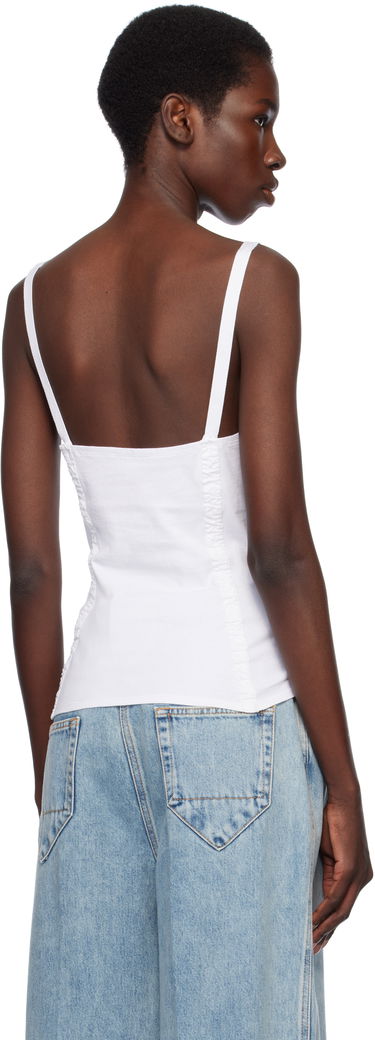 Потник Stella McCartney Stella McCartney Corset-Inspired Sleeveless Top Бяло | 6J03763SPZ85, 2