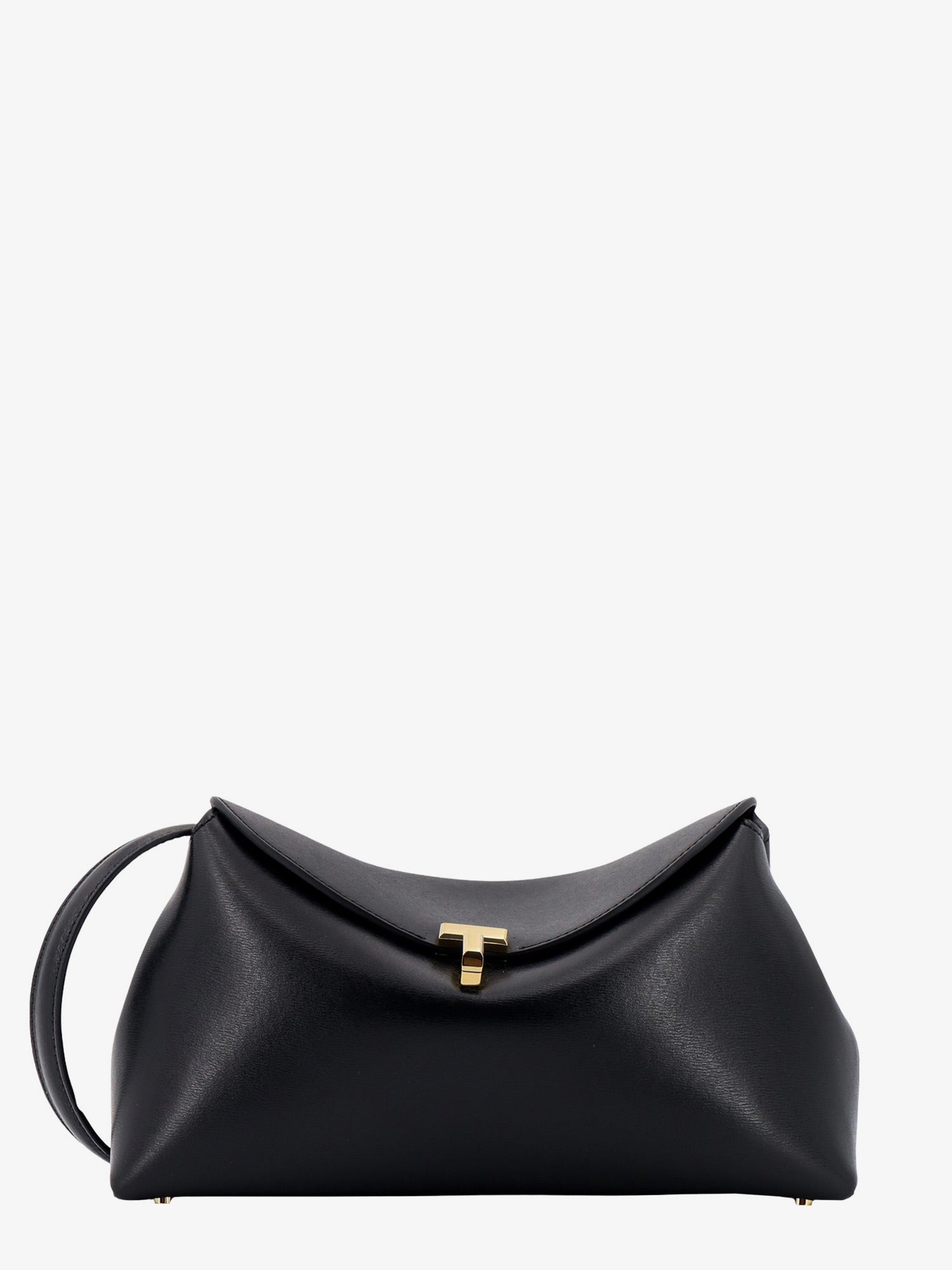 Чанта през рамо TOTEME Lock Shoulder Bag Черно | 234WLGBG419LE0025001, 0