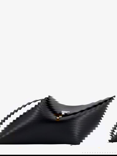Чанта през рамо TOTEME Lock Shoulder Bag Черно | 234WLGBG419LE0025001, 0