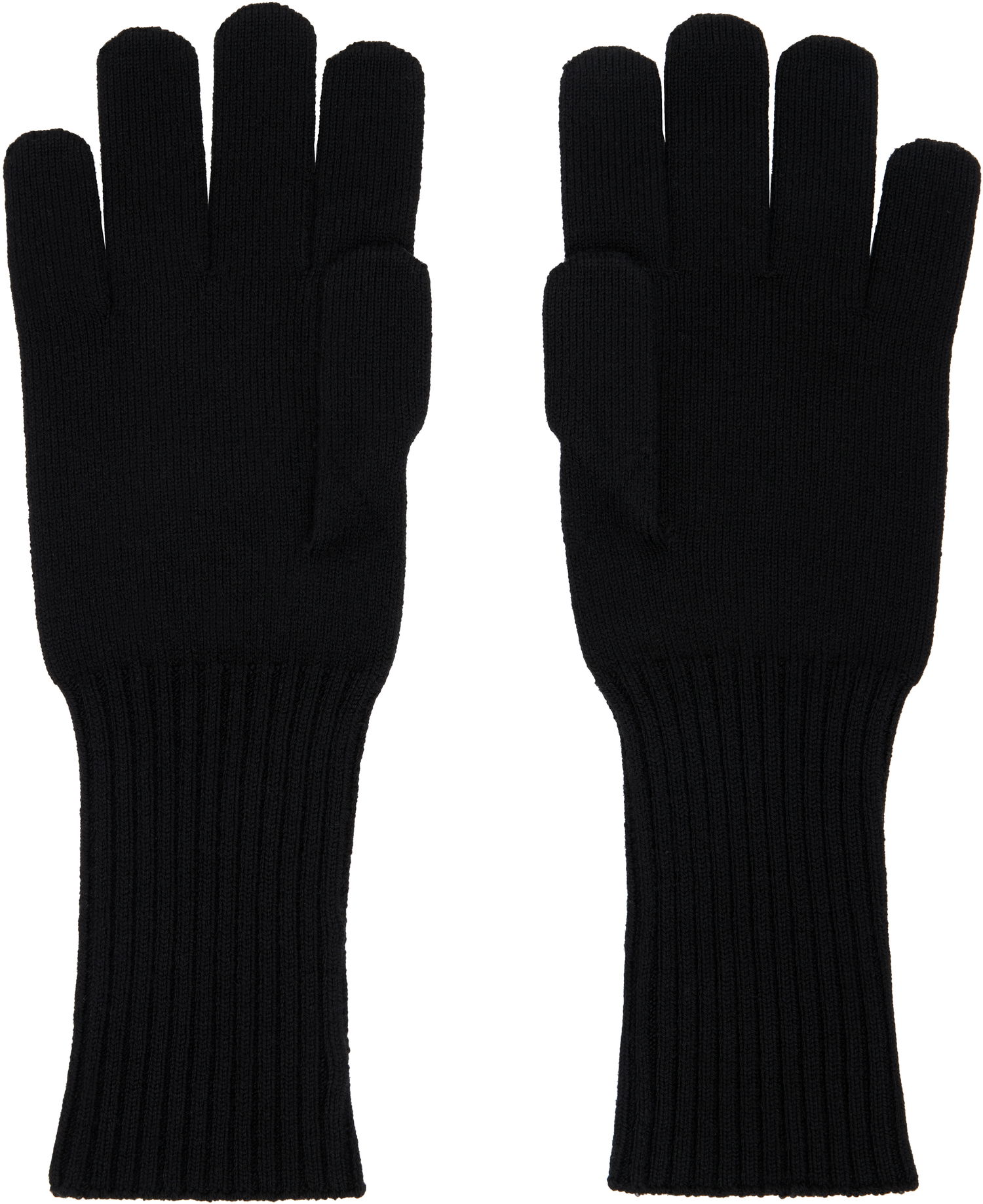 Ръкавици Marine Serre Knit Long Gloves Черно | USA018A, 1