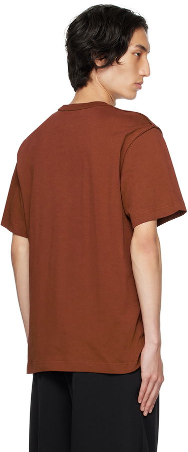 Тениска Helmut Lang Inside Out T-Shirt Кафяво | N04HM510, 2