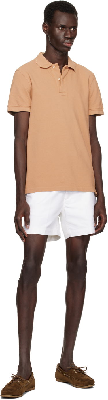 Къси панталони Tom Ford TOM FORD Cotton Satin Tailored Shorts Бяло | SSL002-FMC171S25, 3