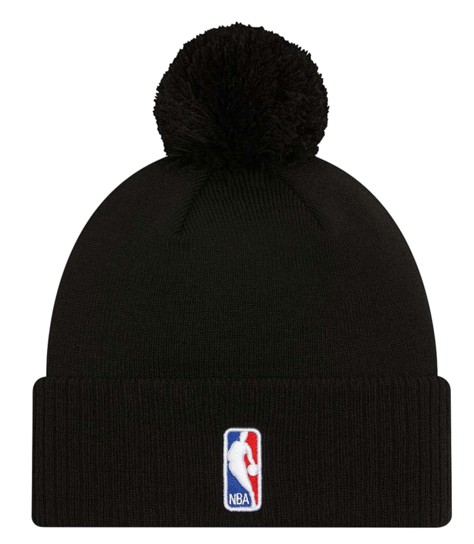 Шапка New Era New Era Chicago Bulls Pom Beanie Черно | 60430174-60430174, 1