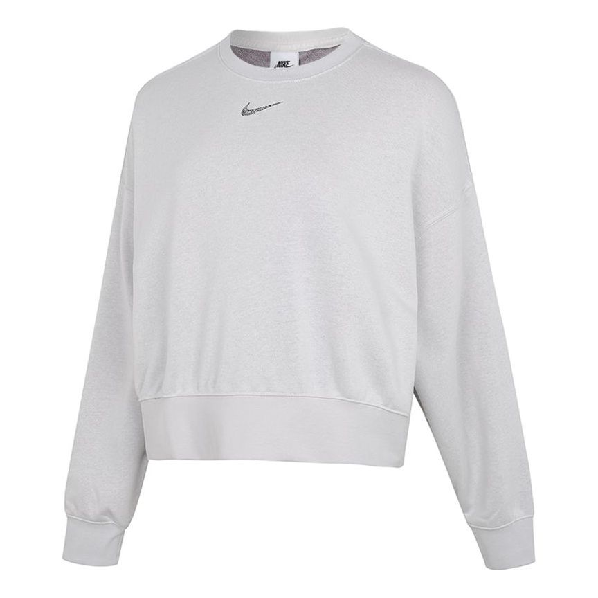 Пуловер Nike Loose Sports Round Neck Pullover Hoodie Сиво | DJ6938-094, 0