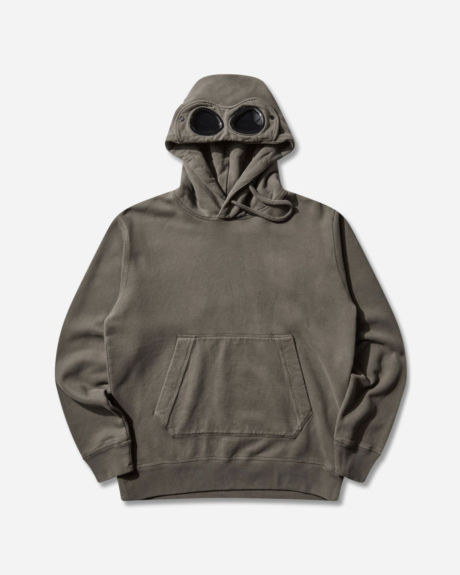 Суитчър C.P. Company Slam Jam Diagonal Fleece Brushed Goggle Hoodie Сиво | 19CSSS701A 001, 0