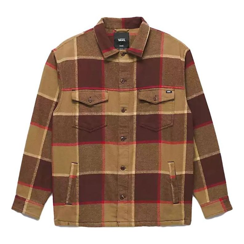 Риза Vans Norbeck Long Sleeve Flannel Shirt Кафяво | VN000AAYCLY, 0