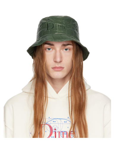 Шапка Dime Quilted Outline Bucket Hat Зелено | DIME23D2F39ARM