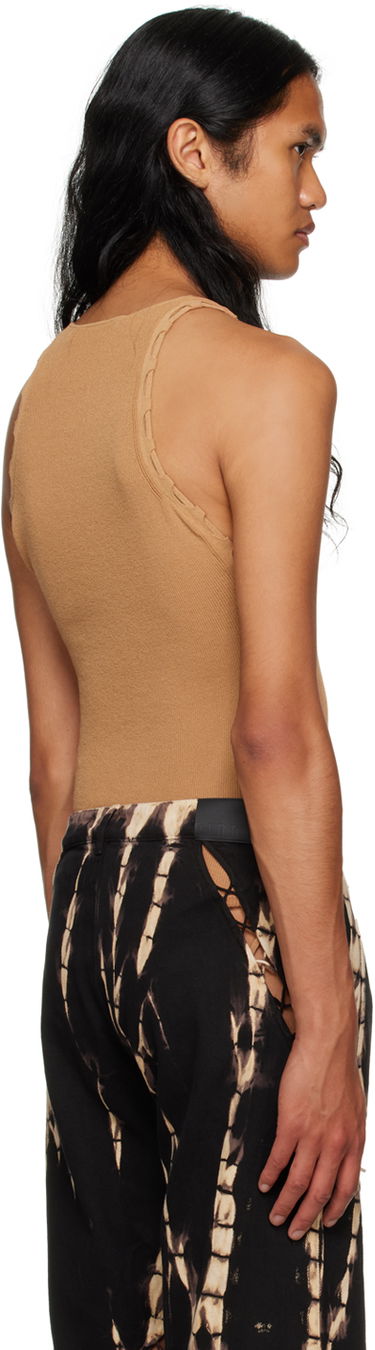 Потник Dion Lee Ribbed Tank Top Кафяво | C7224F23, 2