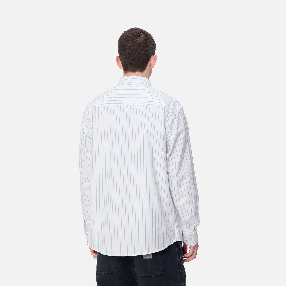 Риза Carhartt WIP Dowlen Stripe Long Sleeve Shirt Бяло | I033815_9, 1