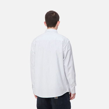 Риза Carhartt WIP Dowlen Stripe Long Sleeve Shirt Бяло | I033815_9, 1