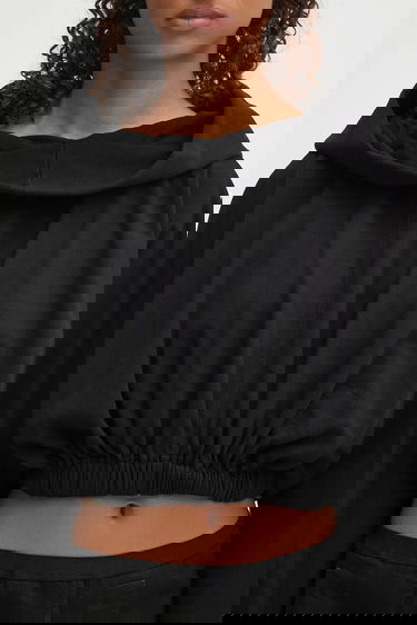 Суитчър Rick Owens Rick Owens DRKSHDW Cropped Hooded Tunic Черно | DS02E7236.RIG, 3