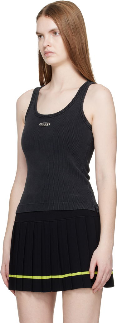 Потник Casablanca Corrosion Ribbed Tank Top Черно | W-SP26-JTS-039-01, 3